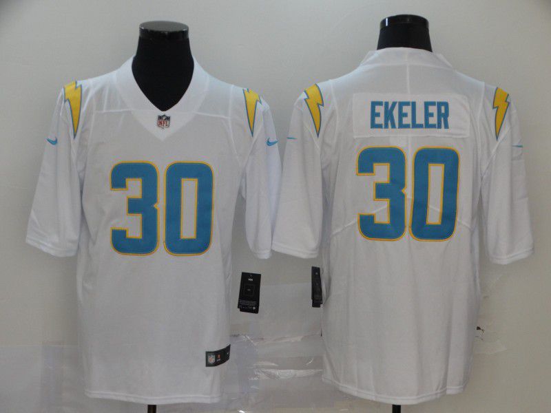 Men Los Angeles Chargers 30 Ekeler White Nike Vapor Untouchable Stitched Limited NFL Jerseys